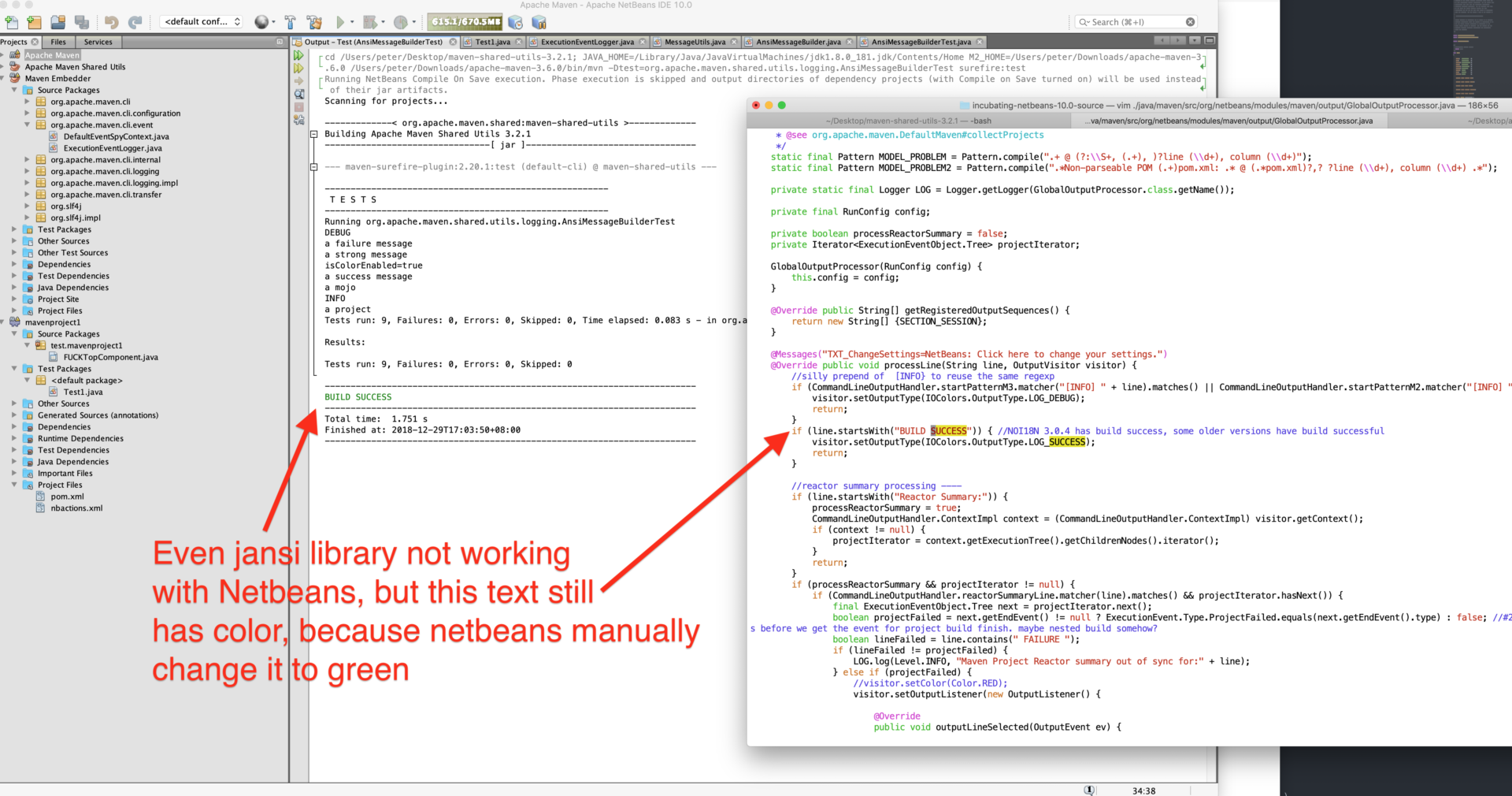 Netbeans manually change color to green Kernel, Virus and Programming