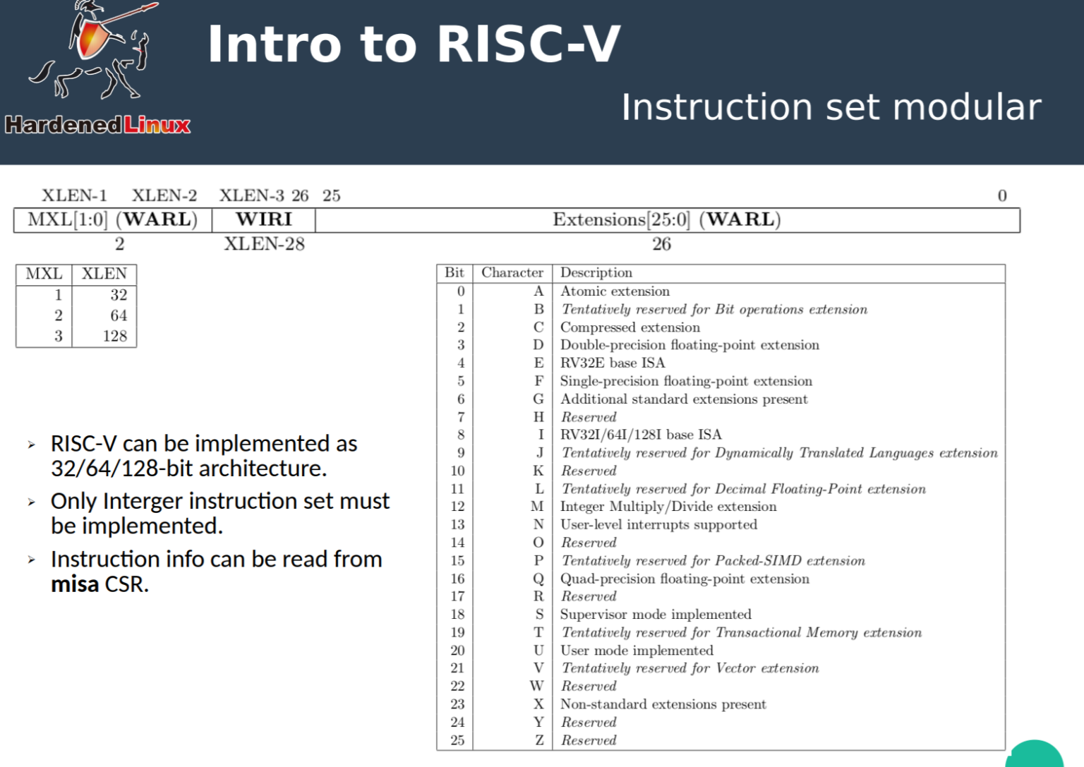 RISC-V Instruction Set Naming – Kernel, Virus And Programming